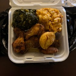 31 Flavors Soul Food Kitchen - Smoked Garlic Parm Wings, Mac and Cheese, Collard Greens with Additional Corn Muffins