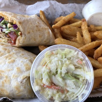 Ragged Ass Saloon - Thai Chicken Wrap - Dive Bars Near Me - Saint James City, Florida