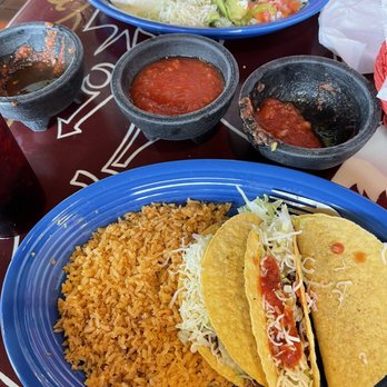 Rancho Nuevo - Three beef tacos with side of rice (substituted more rice no beans) Mexicano Burrito - Mexican Near Me - Vandalia, Illinois Rancho Nuevo - Three beef tacos with side of rice (substituted more rice no beans) Mexicano Burrito - Mexican Near Me - Vandalia, Illinois