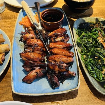 Avenida Restaurant - Lumpia, Inihaw na Baby Pusit, and Spinach Ala Pobre - Filipino Near Me - San Mateo, California Avenida Restaurant - Lumpia, Inihaw na Baby Pusit, and Spinach Ala Pobre - Filipino Near Me - San Mateo, California