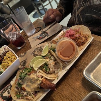 The Chicken Koop - Taco Sampler (4 Tacos) - New American Near Me - Whittier, California The Chicken Koop - Taco Sampler (4 Tacos) - New American Near Me - Whittier, California