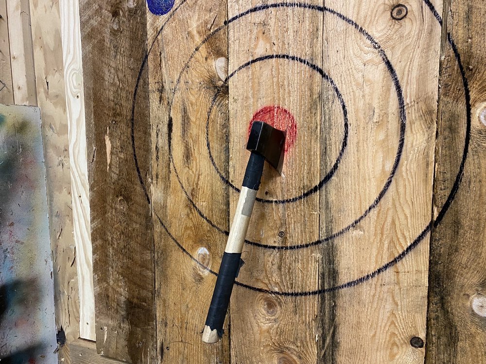 Social spots from Mystery Mayhem Escapes & Axe Throwing