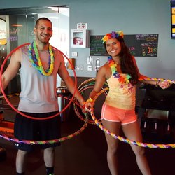 Luau Day at OTF Shelton! Burning calories doesn't need to be bored...