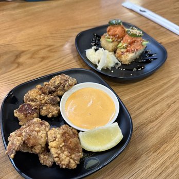 Silverlake Ramen - Crispy Chicken Karaage and Crispy Rice with Spicy Tuna - Ramen Near Me - Porter Ranch, California Silverlake Ramen - Crispy Chicken Karaage and Crispy Rice with Spicy Tuna - Ramen Near Me - Porter Ranch, California