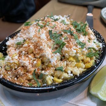 Elena's Mexican Restaurant - Esquites - Mexican Street Corn with Jalapenos, Arbol Lime Aioli, Cotija, and Cilantro - American Near Me - San Francisco, California Elena's Mexican Restaurant - Esquites - Mexican Street Corn with Jalapenos, Arbol Lime Aioli, Cotija, and Cilantro - American Near Me - San Francisco, California