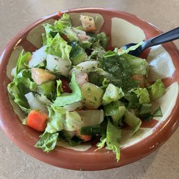 The salad that comes with the platters. The salad that comes with the platters.