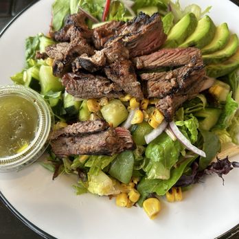 Fresh Off the Boat Fish Grill - Steak salad - Mediterranean Near Me - Placentia, California