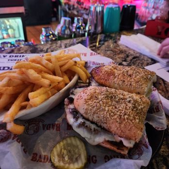 Bada Bing - Bada Bing steak sandwich - Sports Bars Near Me - Buffalo, New York