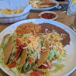 The three taco meal. It was lackluster.