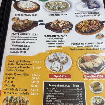 El Cubilete - Menu as of 10/4/25 - Mexican Near Me - Murfreesboro, Tennessee El Cubilete - Menu as of 10/4/25 - Mexican Near Me - Murfreesboro, Tennessee