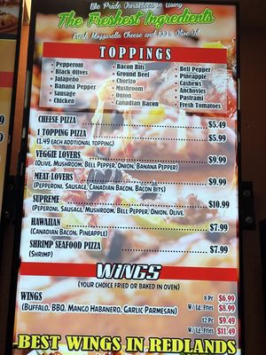 Menu photo 8 Pizza Xpress Redlands, CA