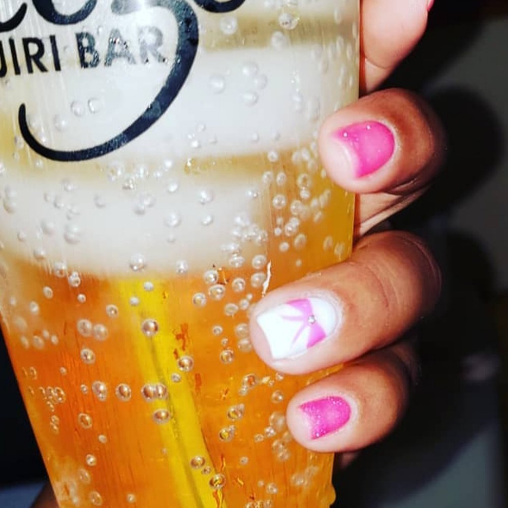 Unique Nails & Spa - Birthday nails, it's a celebration with the bow and diamond design - Nail Salons Near Me - Redondo Beach, California