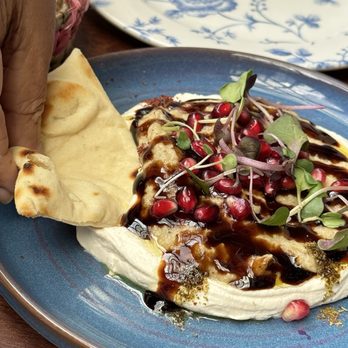 Beatnik On The River - Hummus and pita - Cocktail Bars Near Me - Chicago, Illinois Beatnik On The River - Hummus and pita - Cocktail Bars Near Me - Chicago, Illinois