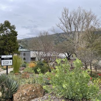 Imagery Estate Winery - Lush landscaping outside Imagery Estate Winery in Glen Ellen. - Wineries Near Me - Glen Ellen, California