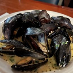 Baked mussels