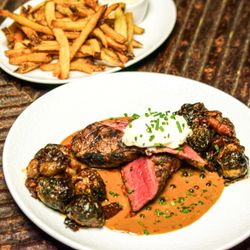 Log Haven - Bison entree with pomme frites