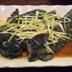 Steamed whole fish