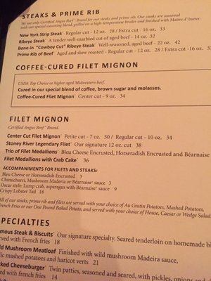 Menu photo 8 Stoney River Nashville, TN