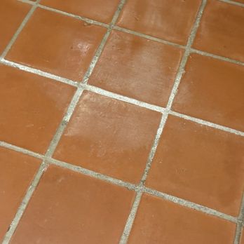 Sir Grout Greater Detroit - Scorched Saltillo tile kitchen floor. - Flooring Near Me Sir Grout Greater Detroit - Scorched Saltillo tile kitchen floor. - Flooring Near Me