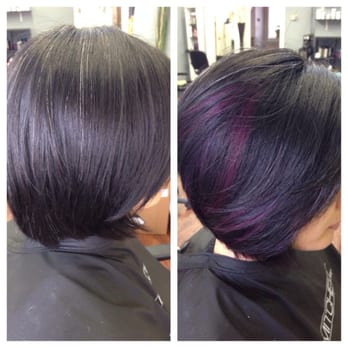 Ellen Rose Inside - Purple Highlights - Hair Stylists Near Me Ellen Rose Inside - Purple Highlights - Hair Stylists Near Me