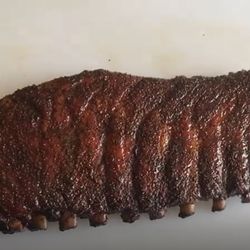 Tejano BBQ - Smoked salt & pepper Pork Spare Ribs. No sauce.