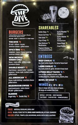 Menu photo 4 The Dive Sioux Falls, SD