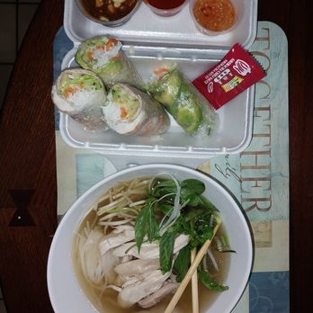 Pho Hoa - Pho, Summer Roll & avocado Roll w/ sauces - Vietnamese Near Me - Cypress, California