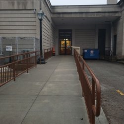 Wabash Carnegie Public Library - Library off street entrance