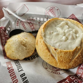 West Coast Sourdough - Tasty bread bowl clam chowda! - Salad Near Me - Ontario, California West Coast Sourdough - Tasty bread bowl clam chowda! - Salad Near Me - Ontario, California