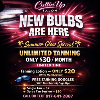 Cuttin Up - Tanning Special - Hair Salons Near Me - Cleburne, Texas Cuttin Up - Tanning Special - Hair Salons Near Me - Cleburne, Texas