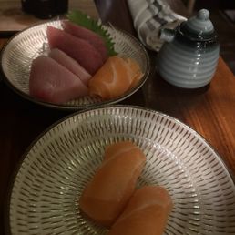 Sashimi and sushi