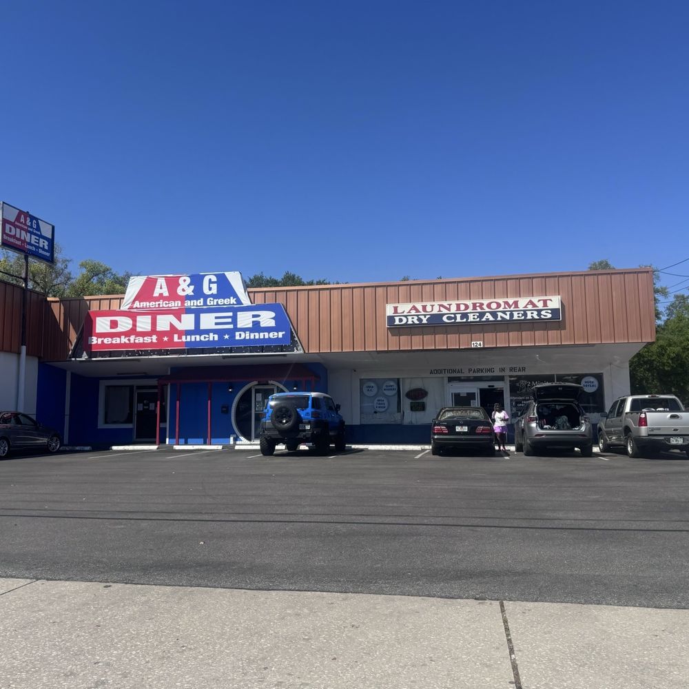 A&G Diner - Outside. Parking lot. - Breakfast & Brunch Near Me - Brandon, Florida