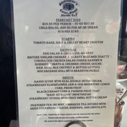 February menu