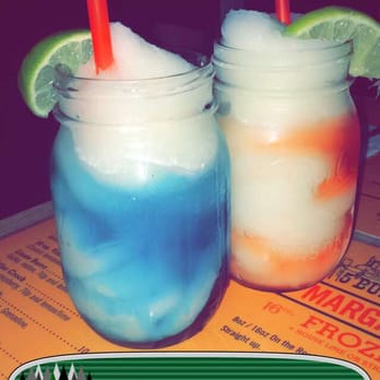 5 Burro Cafe - Coconut & blue curaçao margarita & passion fruit & mango margarita. - Mexican Near Me - Forest Hills, New York