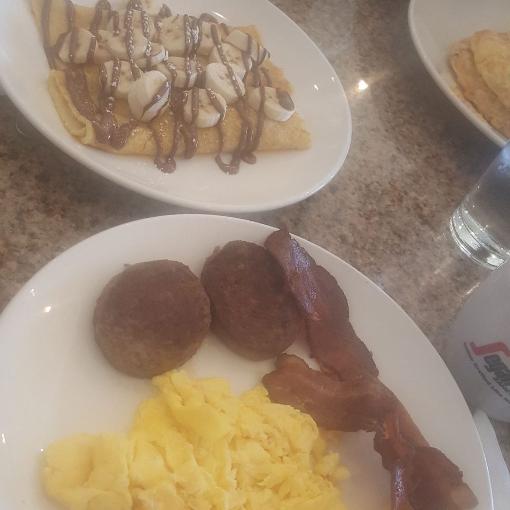 Eggsquisite Cafe - Crepes combo, cowboy omelet, chicken and waffles looked delicious - Breakfast & Brunch Near Me - McKinney, Texas Eggsquisite Cafe - Crepes combo, cowboy omelet, chicken and waffles looked delicious - Breakfast & Brunch Near Me - McKinney, Texas