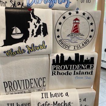 The Landing - a display of t - shirts for sale - Souvenir Shops Near Me - Providence, Rhode Island