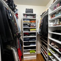 Resourceful Organization - Finished closet
