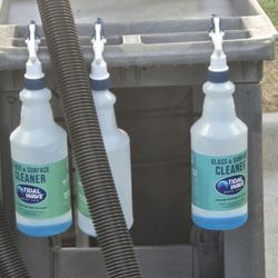 Tidal Wave Auto Spa - Empty bottles, was afraid to ask. After the glares they gave me.