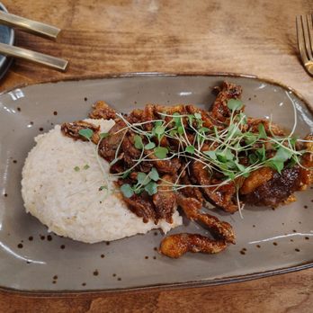 Boone Tavern Restaurant - Crispy wild mushroom and grits - Coffee & Tea Near Me - Berea, Kentucky