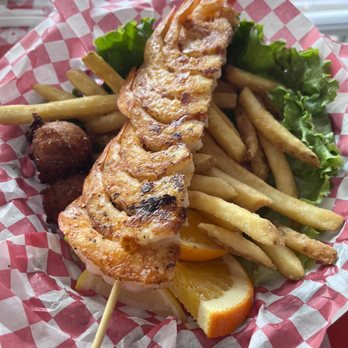 Tonys Chowder House - Shrimp Skewer Lunch Basket $11.99 - Seafood Near Me - Mount Dora, Florida