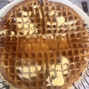Waffle House - Chocolate chip waffle flipped over so the chocolate chips melt! Amazing!! - American Near Me - Virginia Beach, Virginia