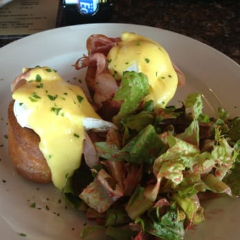 Clemenza's - The BEST eggs benedict I've ever had in my life! The pudding is very unique, fluffy and delicious!!! - Italian Near Me - Fort Walton Beach, Florida