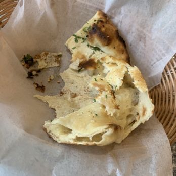 Saffron Grill House - Garlic Naan lost its fluff - Halal Near Me - Sturtevant, Wisconsin