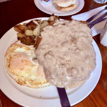 Lundy's Home Cooking - Chicken fried steak breakfast, huge and absolutely delicious - Diners Near Me - San Rafael, California Lundy's Home Cooking - Chicken fried steak breakfast, huge and absolutely delicious - Diners Near Me - San Rafael, California