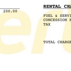 Hertz Rent A Car - Charged for gas when I filled up less than 1/4 miles from the airport location