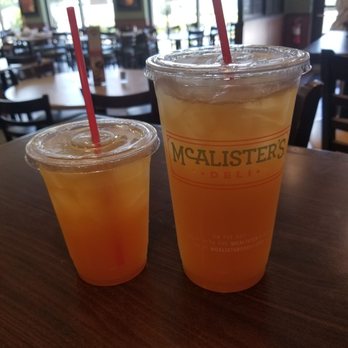 McAlister's Deli - Lemonade Tea with peach - Salad Near Me - Southern Pines, North Carolina McAlister's Deli - Lemonade Tea with peach - Salad Near Me - Southern Pines, North Carolina