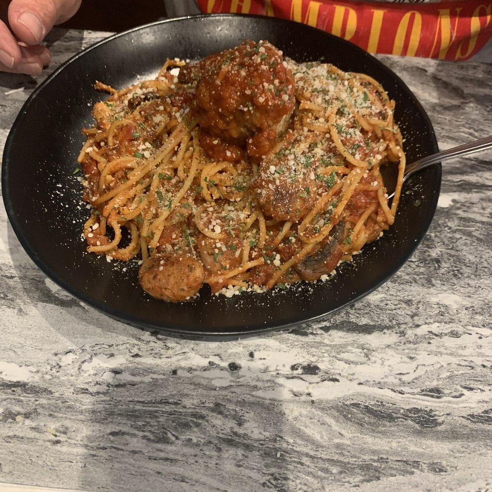 Mia Bella - He took half of that home. So much really good food. - Italian Near Me - Miami, Oklahoma