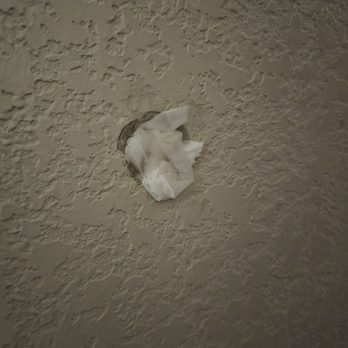 Quality Inn South - Toilet paper wadded up behind the bathroom door in a hole? Possibly to stop the door handle from hitting the wall. - Hotels Near Me - Wichita, Kansas Quality Inn South - Toilet paper wadded up behind the bathroom door in a hole? Possibly to stop the door handle from hitting the wall. - Hotels Near Me - Wichita, Kansas