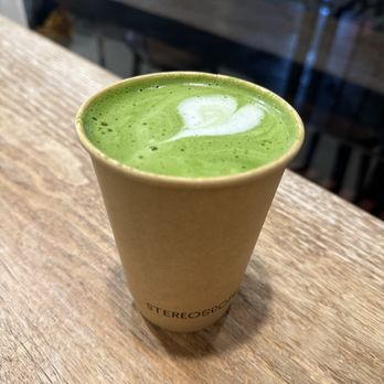 Stereoscope Coffee - Hokatsu matcha with oat milk - Coffee Roasteries Near Me - Long Beach, California Stereoscope Coffee - Hokatsu matcha with oat milk - Coffee Roasteries Near Me - Long Beach, California