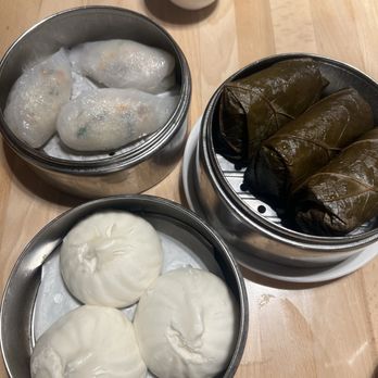 Lunasia Dim Sum House - Vegetarian Dumpling, Minced Chicken Bao, Sticky Rice Wrap/w shrimp - Dim Sum Near Me - Pasadena, California